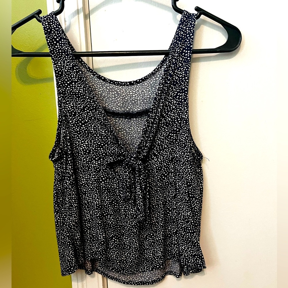 Adorable blue speckly tank